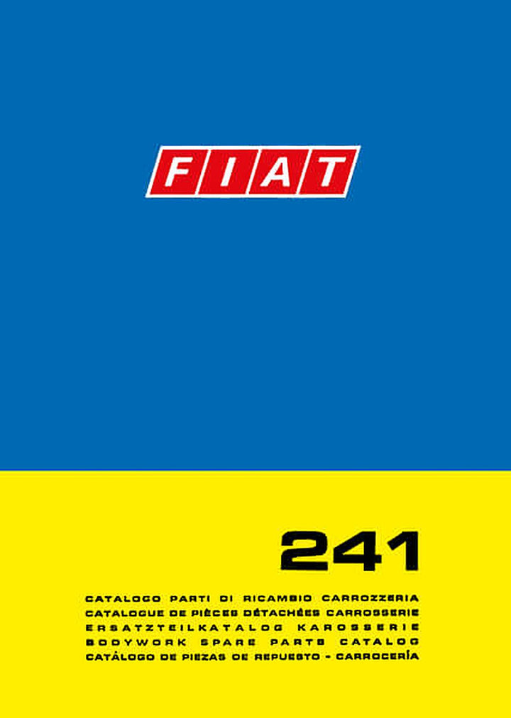 Fiat 241 Karosserie Ersatzteilkatalog, Buchcover