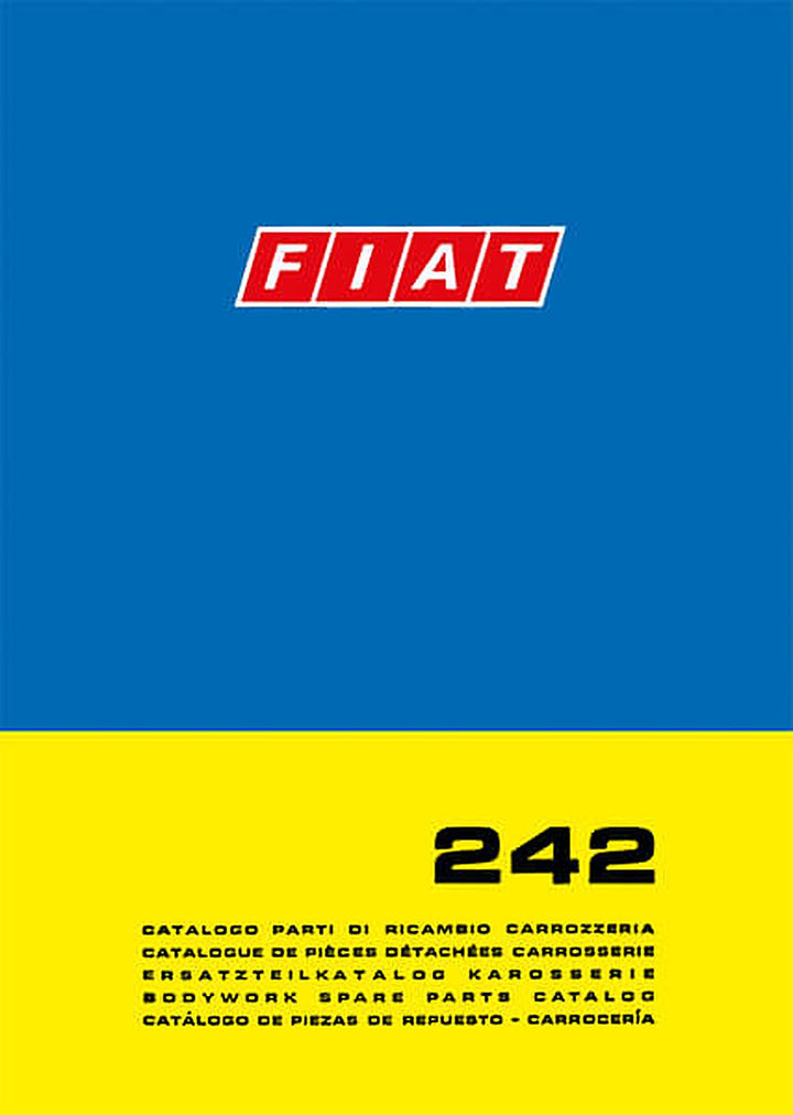 Fiat 242 Karosserie Ersatzteilkatalog, Buchcover