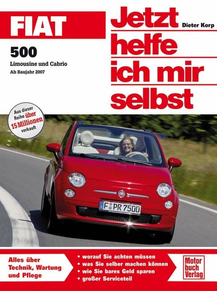 Fiat 500 - Limousine und Cabrio Ab Bj. 2007 Reparaturbuch, Buchcover