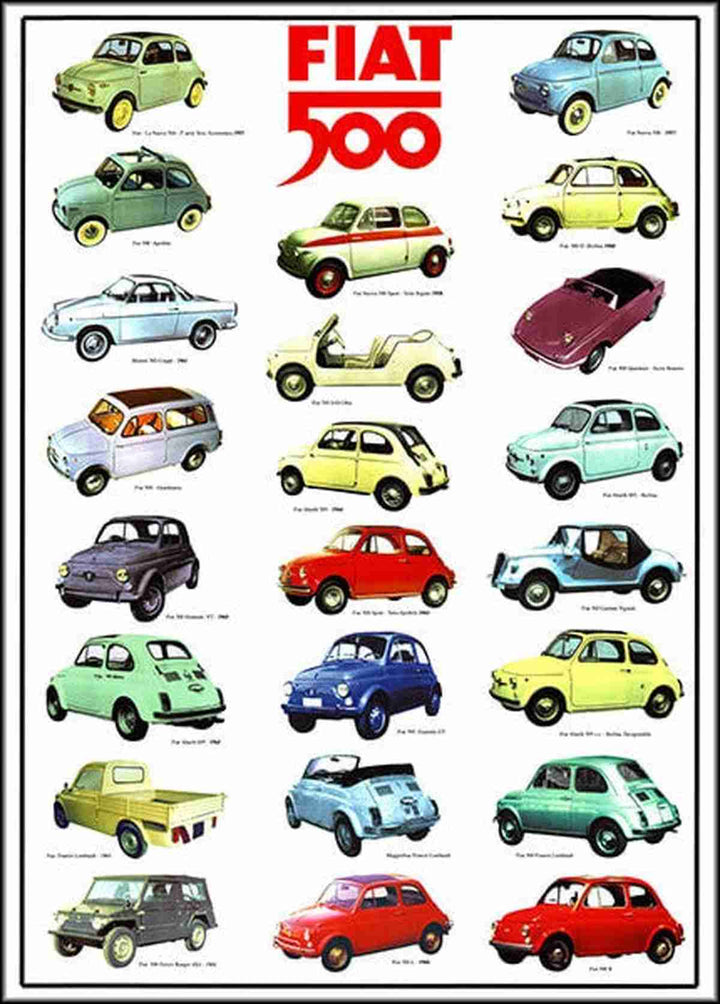 Fiat 500 Poster, Poster-Motiv