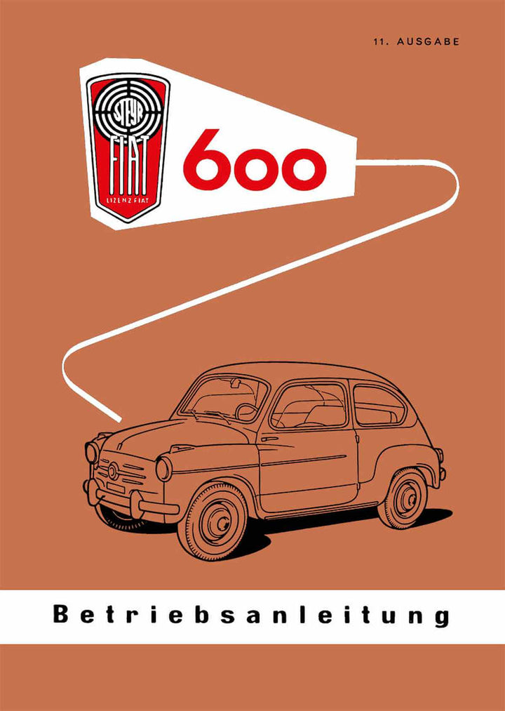 Fiat 600 Steyr-Puch Modell Betriebsanleitung, Buchcover