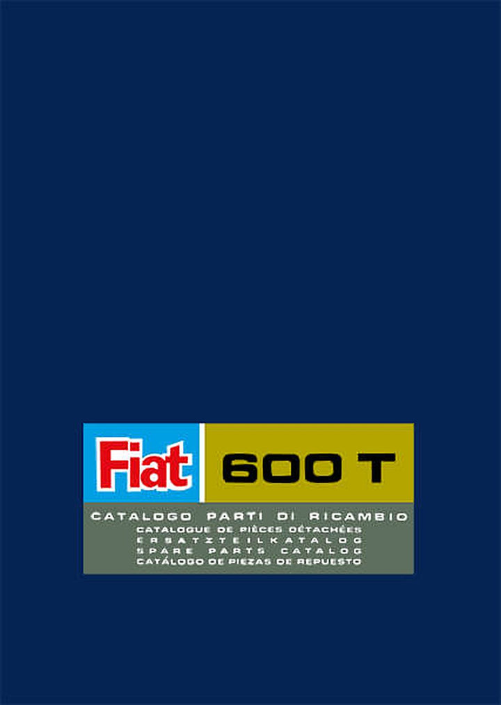 Fiat 600T Ersatzteilkatalog, Buchcover