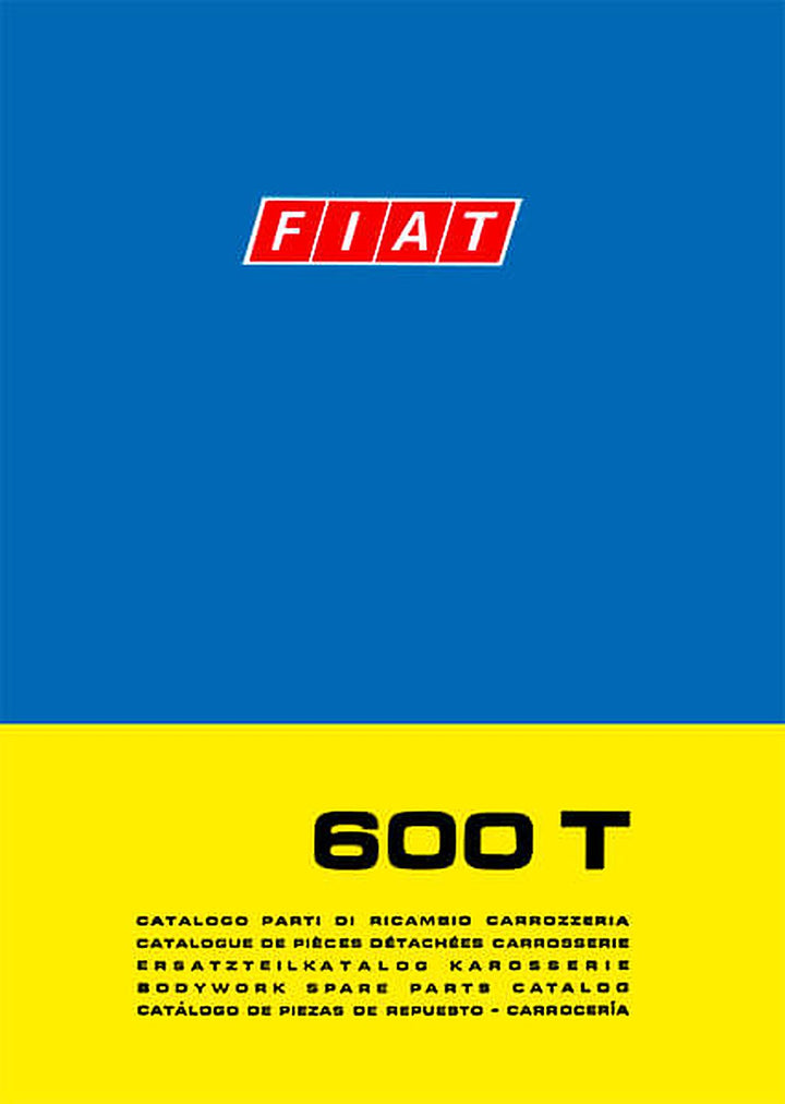 Fiat 600T Karosserie Ersatzteilkatalog, Buchcover