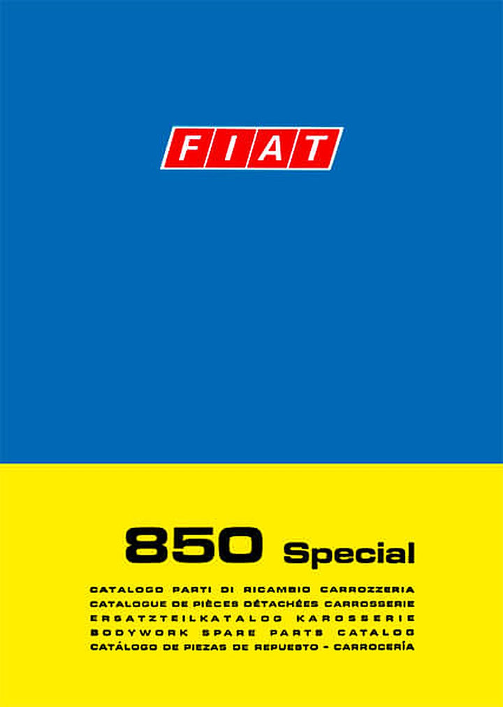 Fiat 850 Special Karosserie Ersatzteilkatalog, Buchcover