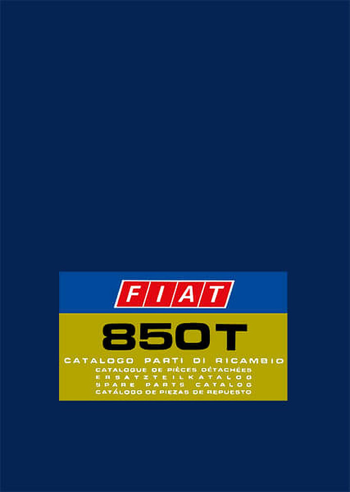 Fiat 850T Ersatzteilkatalog, Buchcover