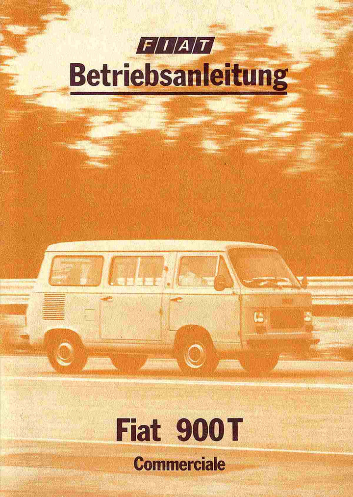 Fiat 900 T Commerciale Betriebsanleitung, Buchcover