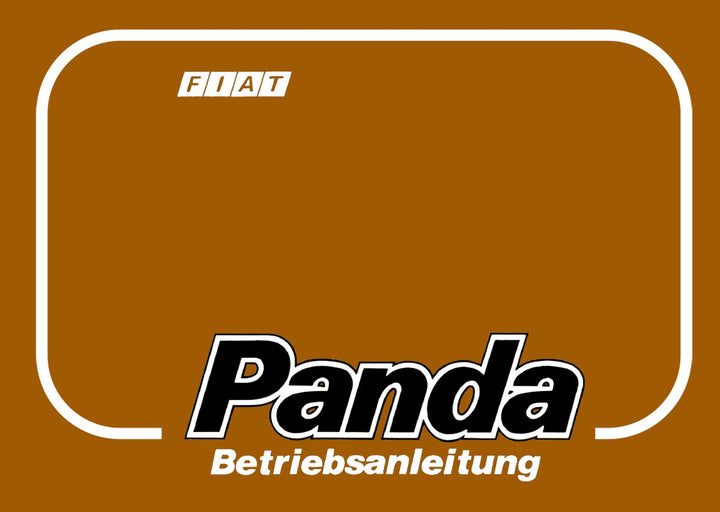 Fiat Panda 750 und 1000 Betriebsanleitung, Buchcover