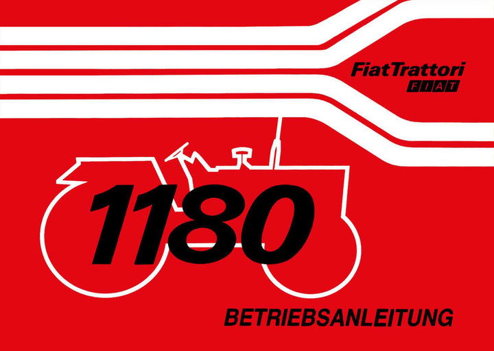 Fiat Traktor 1180 und 1180DT Betriebsanleitung, Buchcover