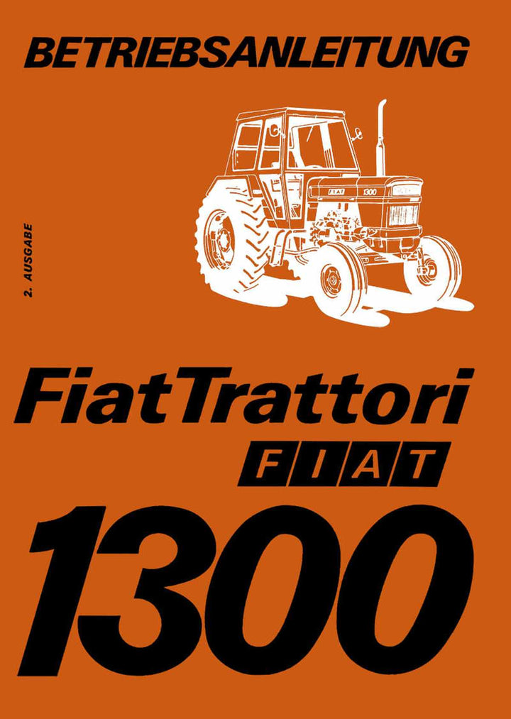 Fiat Traktor 1300 Betriebsanleitung, Buchcover