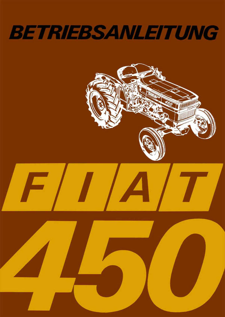 Fiat Traktor 450 Betriebsanleitung, Buchcover