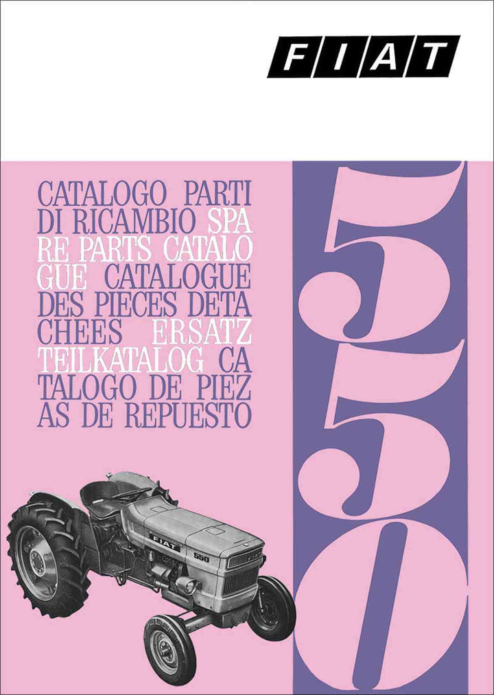 Fiat Traktor 550 Ersatzteilkatalog, Buchcover
