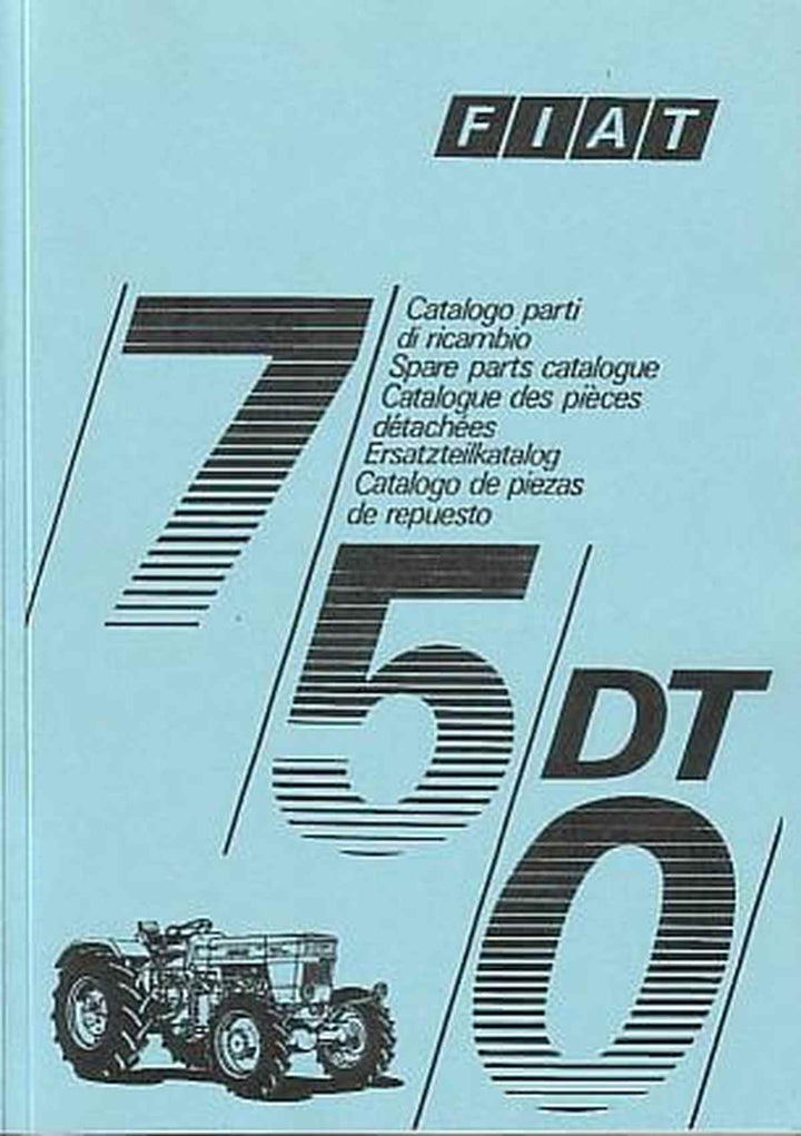 Fiat Traktor 750 DT Ersatzteilkatalog, Buchcover