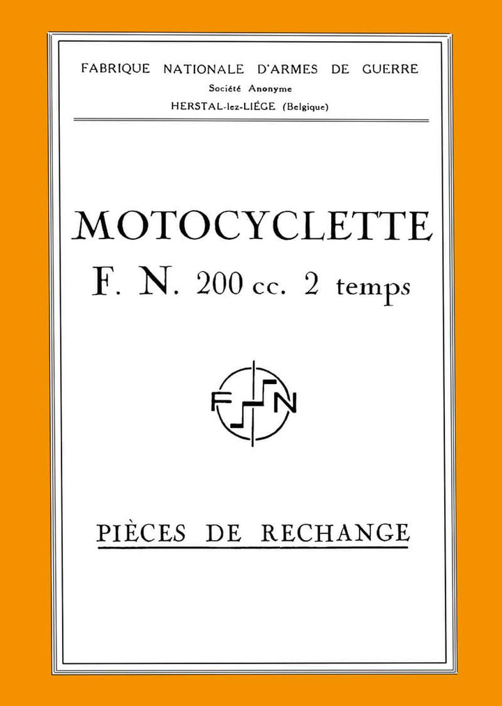 FN 200 Pièces de rechange, Buchcover