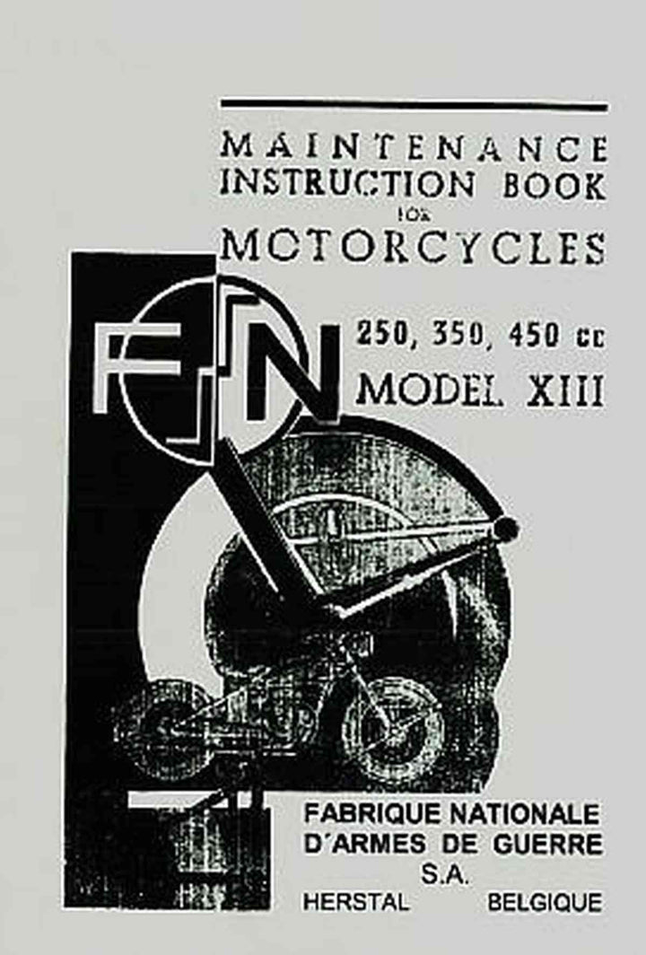 FN 250 350 450 Model XIII Maintenance Instructions, Buchcover