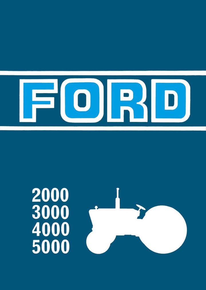 Ford Traktor 2000 3000 4000 5000 Betriebsanleitung, Buchcover