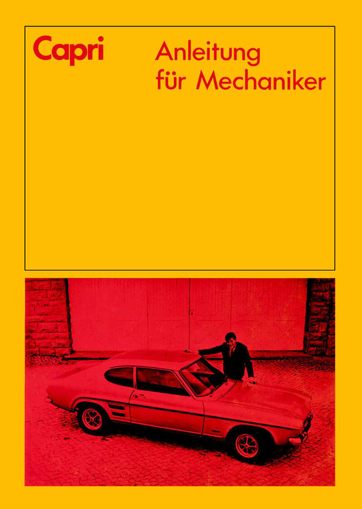 Ford Capri 1300GT 1600/GT Anleitung für Mechaniker, Buchcover