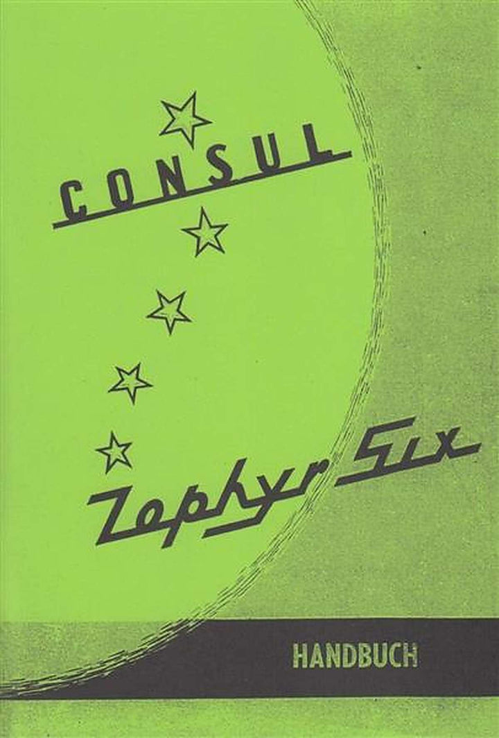 Ford Consul und Zephyr Six Betriebsanleitung, Buchcover