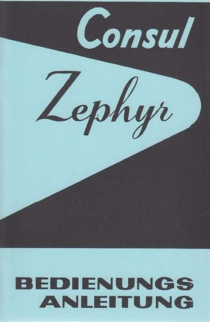 Ford Consul, Zephyr, Zodiac Mark II, Betriebsanleitung, Buchcover
