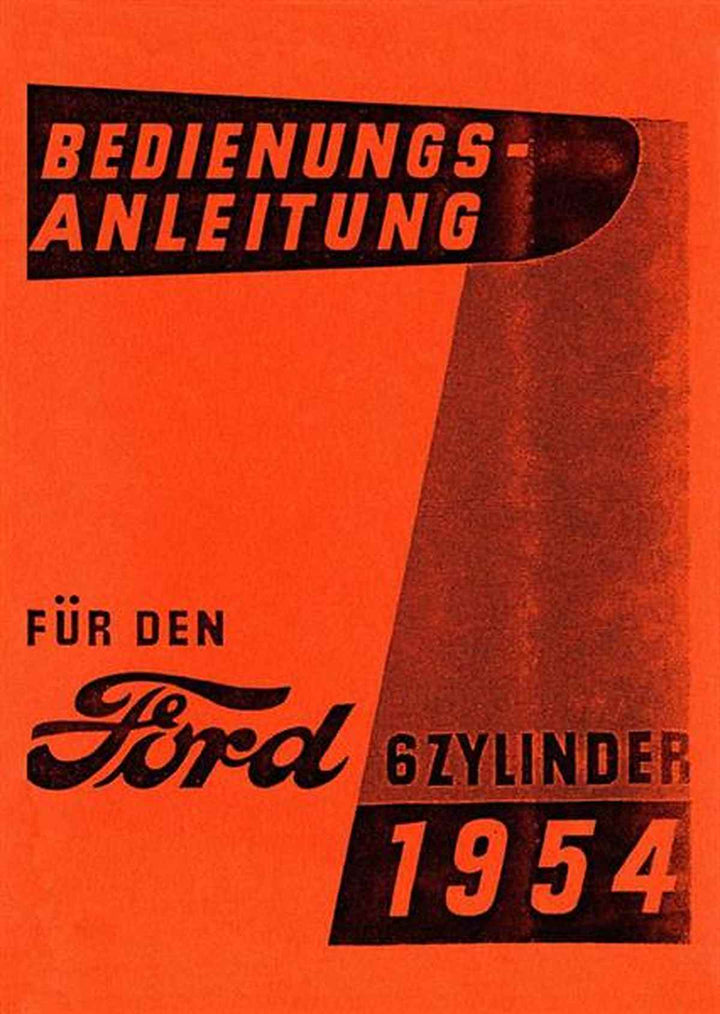 Ford Coupé Tudor und Fordor Betriebsanleitung, Buchcover
