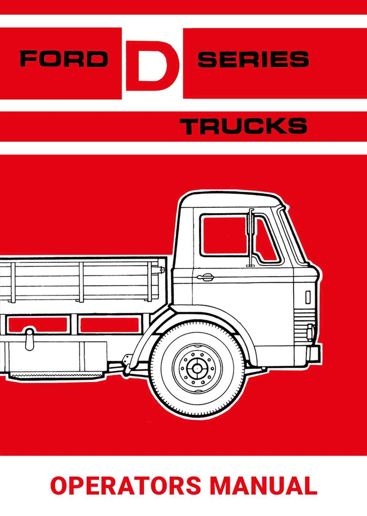 Ford D-Series Trucks Operations Manual, Buchcover