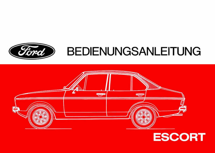 Ford Escort Betriebsanleitung, Buchcover