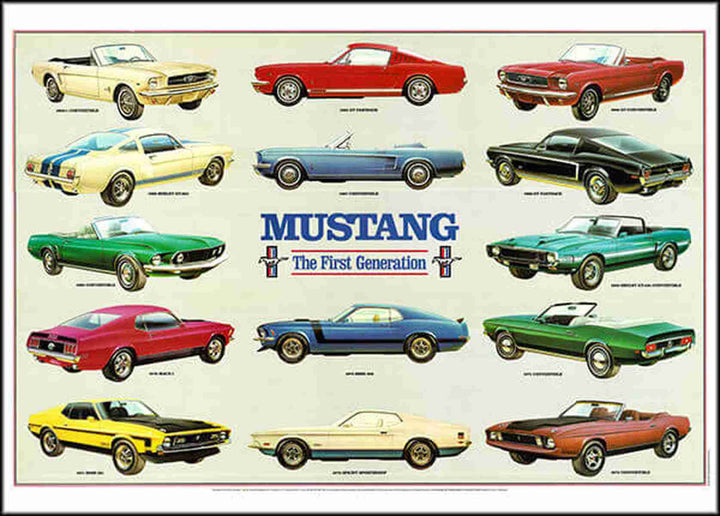Ford Mustang Poster, Poster-Motiv