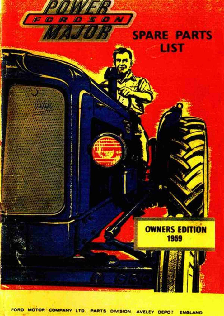 Ford Power Major Ersatzteilkatalog, Buchcover
