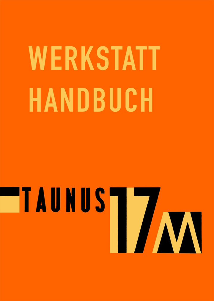 Ford Taunus 17M Werkstatthandbuch, Buchcover