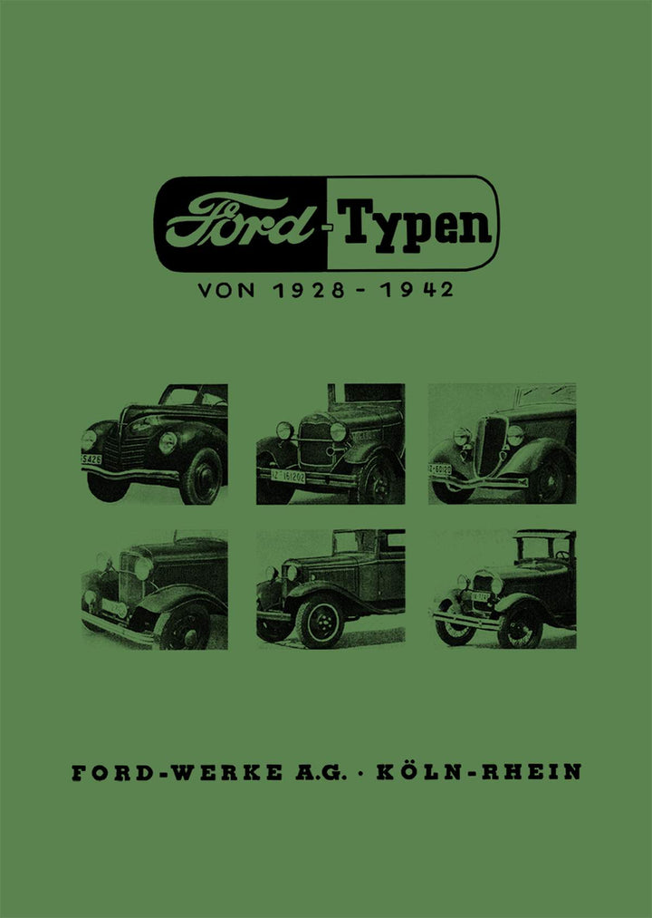 Ford Typen von 1928 - 1942, Buchcover