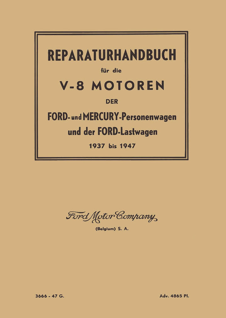 Ford und Mercury Personenwagen und Ford Lastwagen Reparaturanleitung, Buchcover