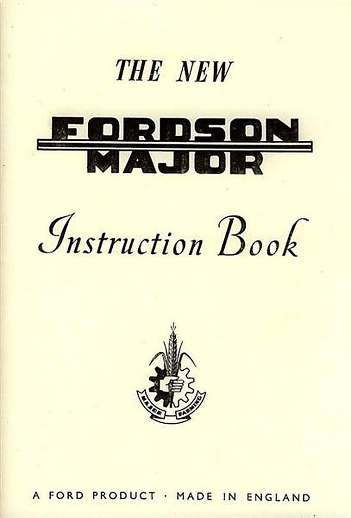 Fordson Major Instruction Book, Buchcover