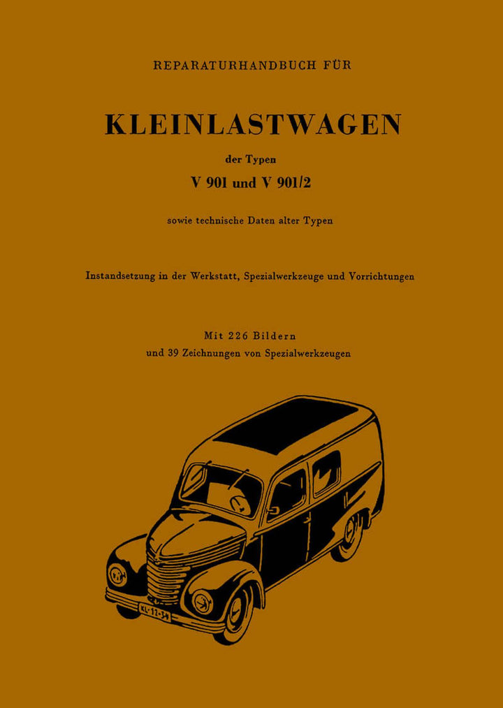 Framo V901 und V901/2 Kleinlastwagen Reparaturhandbuch, Buchcover