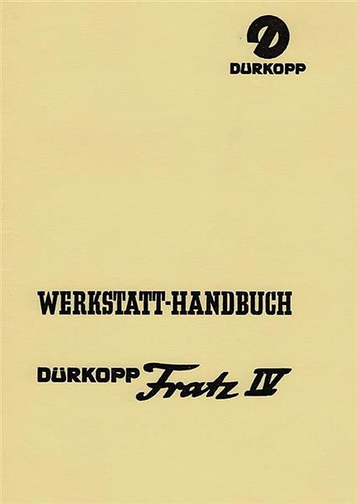 Dürkopp Fratz 4 Reparaturanleitung, Buchcover