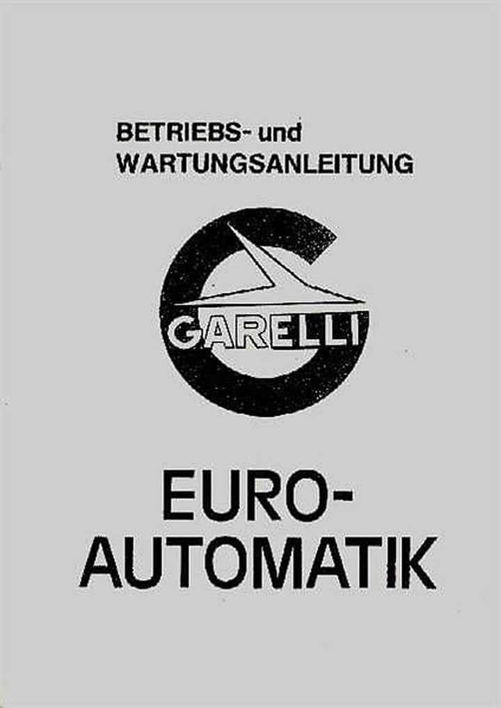 Garelli Euro-Automatik, Betriebsanleitung, Buchcover