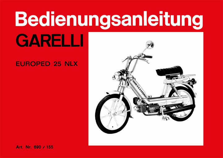 Garelli Europed 25NLX Betriebsanleitung, Buchcover