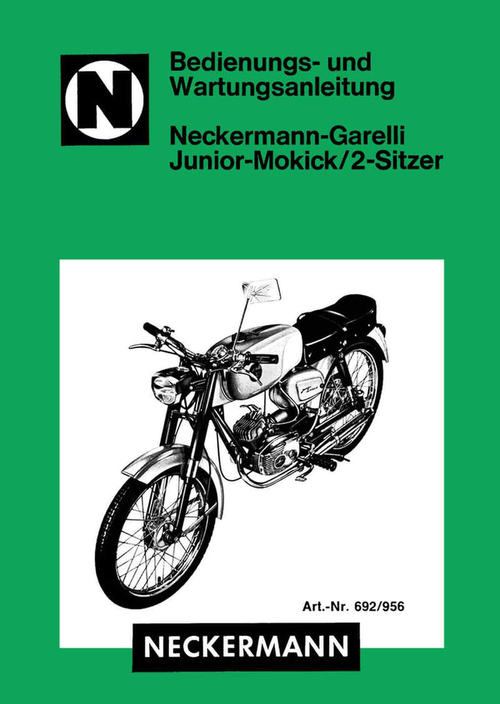 Garelli Junior Mokick Betriebsanleitung, Buchcover