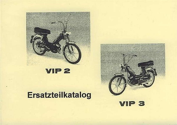 Garelli VIP 2 und VIP 3 Ersatzteilkatalog, Buchcover