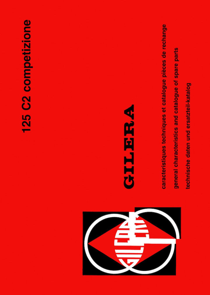 Gilera 125 C2 Competizione Technische Daten und Ersatzteilkatalog, Buchcover