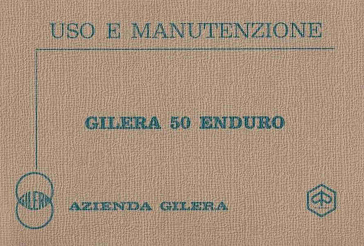 Gilera 50 Enduro, 50 RS Uso e Manutenzione, Buchcover