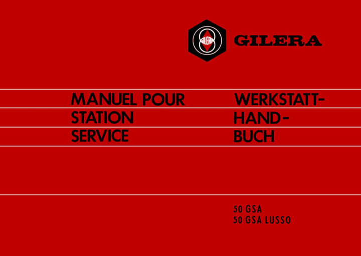 Gilera 50 GSA und 50 GSA Lusso Werkstatthandbuch, Buchcover