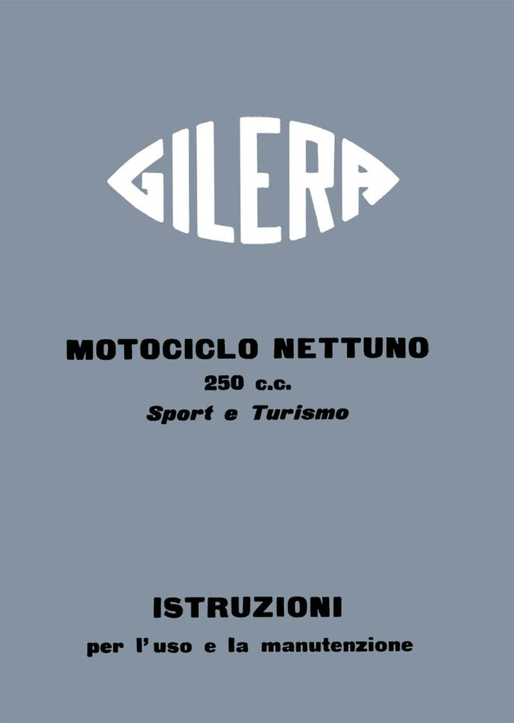 Gilera Nettuno 250cc Sport e Turismo Istruzioni, Buchcover