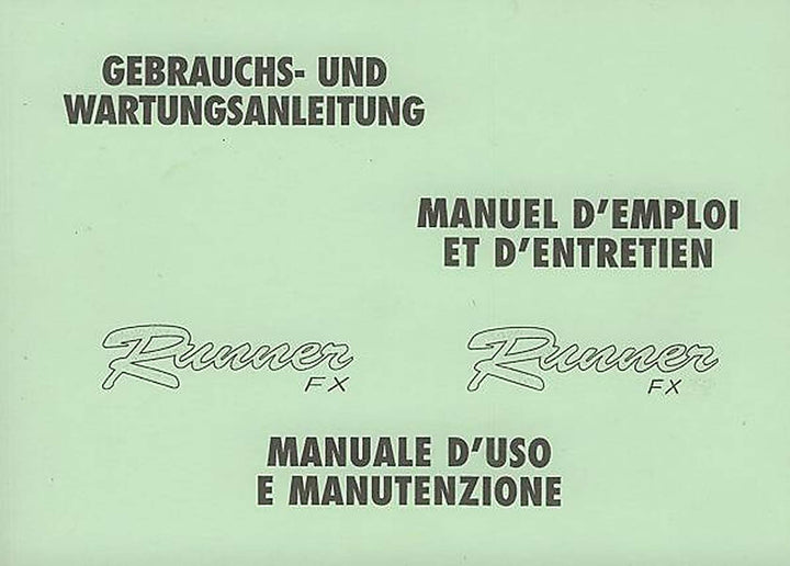 Gilera Runner FX & FXR Wartungsanleitung, Buchcover