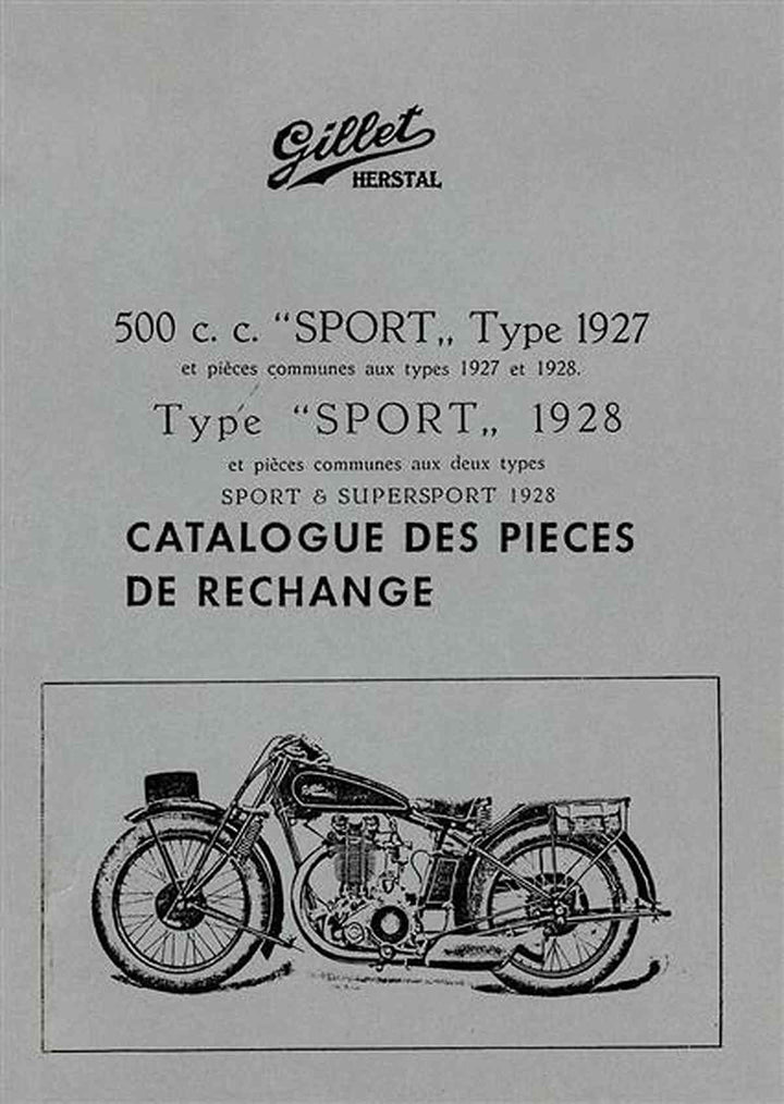 Gillet 500 Sport & 500 Supersport - Pieces, Buchcover