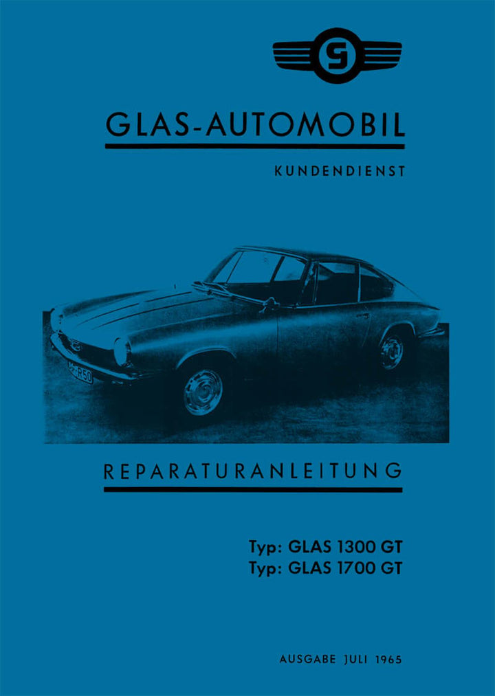 BMW Glas 1300GT und 1700GT Reparaturanleitung, Buchcover