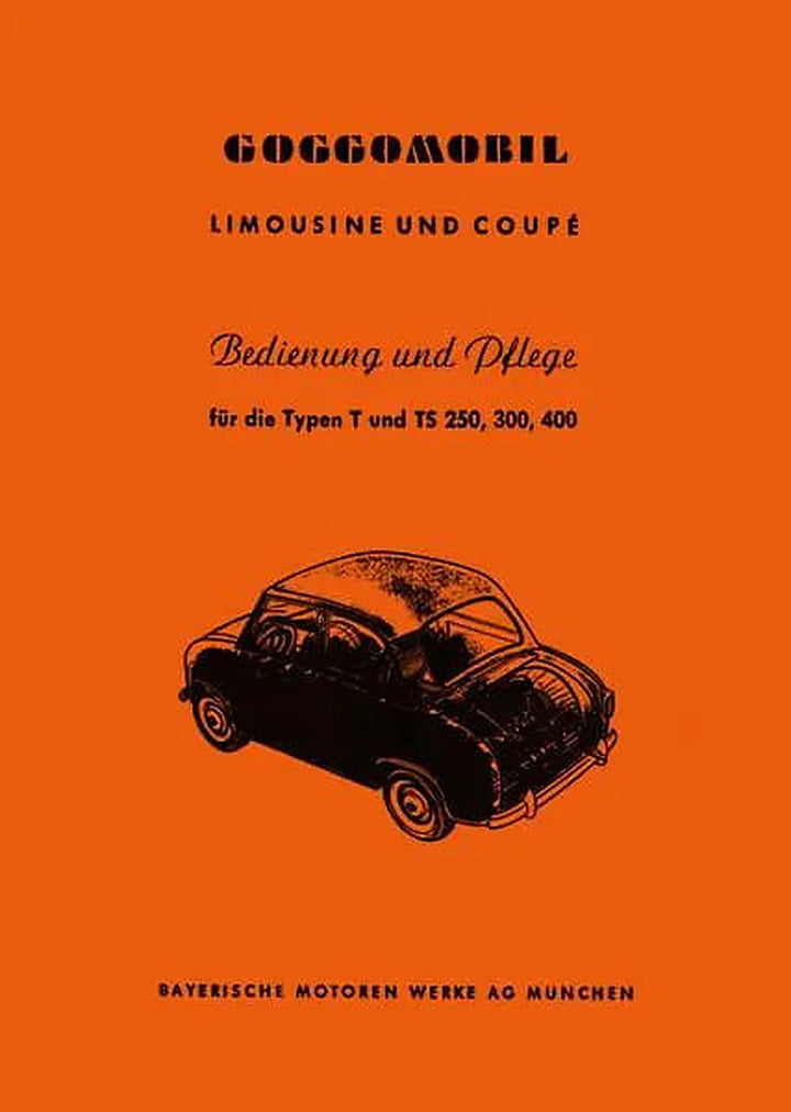 Glas Goggomobil T und TS Betriebsanleitung, Buchcover