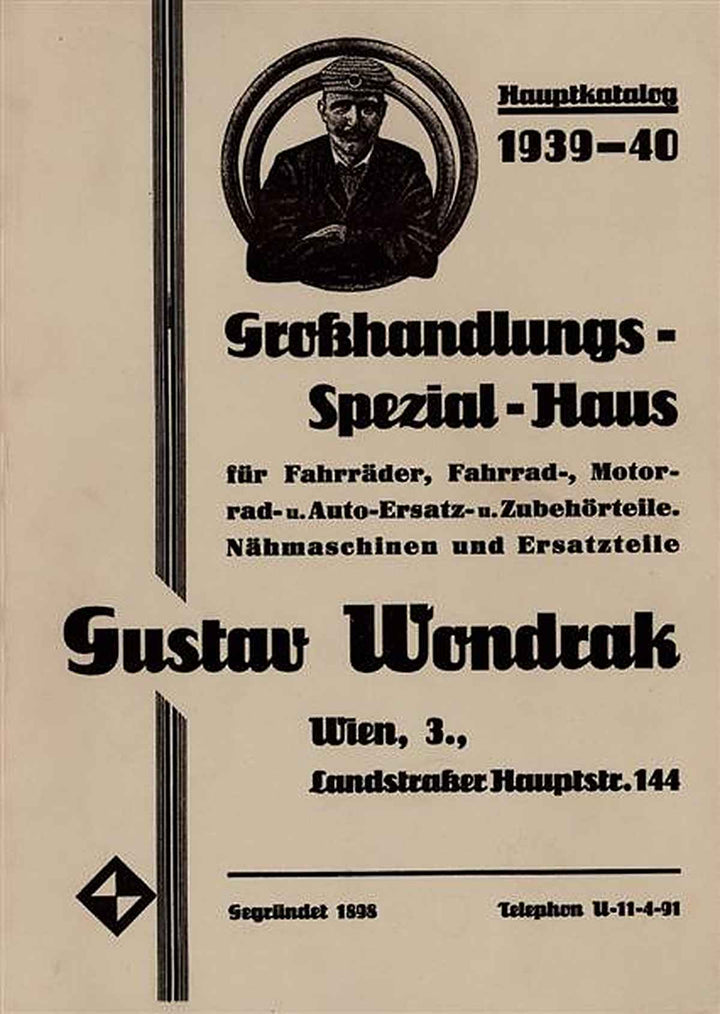 Großhandlungs-Spezial-Haus Gustav Wondrak Hauptkatalog 1939-40, Buchcover