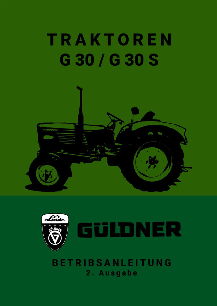 Güldner G30 G30S Betriebsanleitung, Buchcover