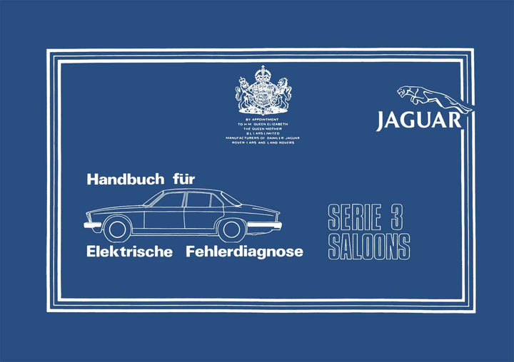 Jaguar Saloons Serie 3 Handbuch für elektrische Fehlerdiagnose, Buchcover