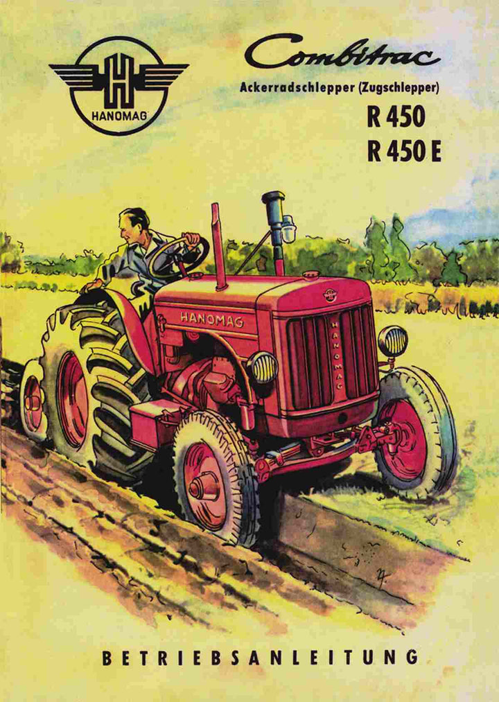 Hanomag Combitrac R450 und R450E Betriebsanleitung, Buchcover