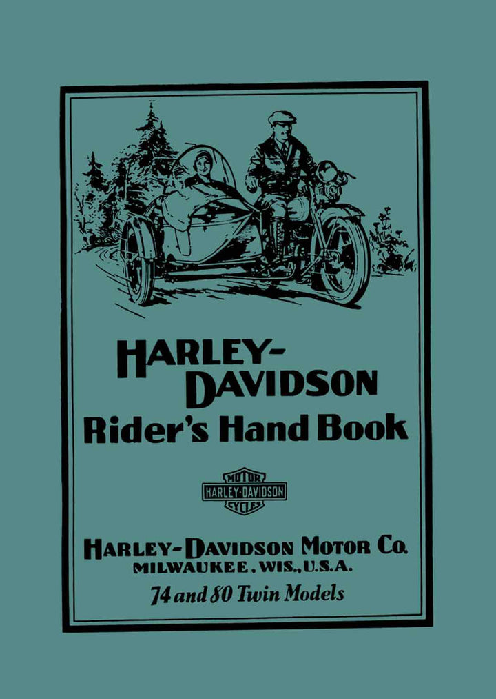 Harley-Davidson 74 & 80 Twin Models Rider&